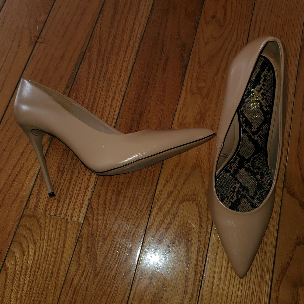 Zara Camel stiletto heels